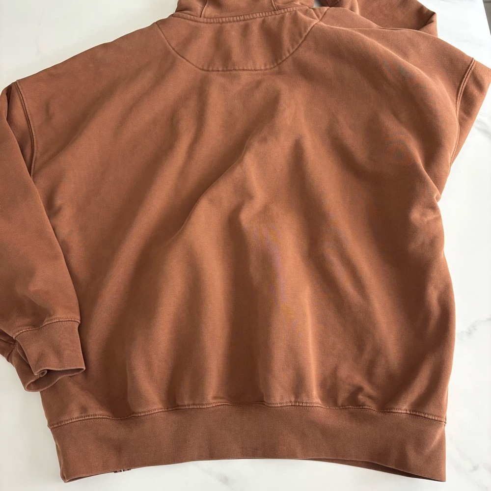 FILA Oversized Brown Hoodie sz S - Picture 2 of 7